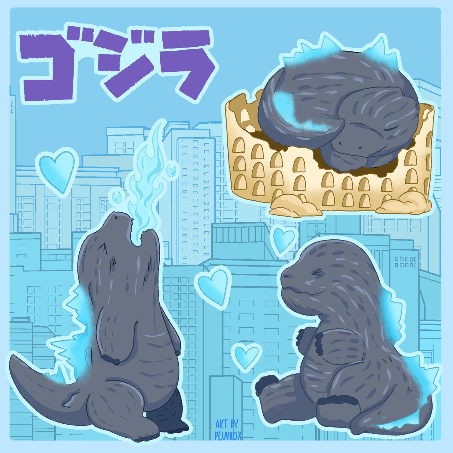 Godzilla Sticker Sheet