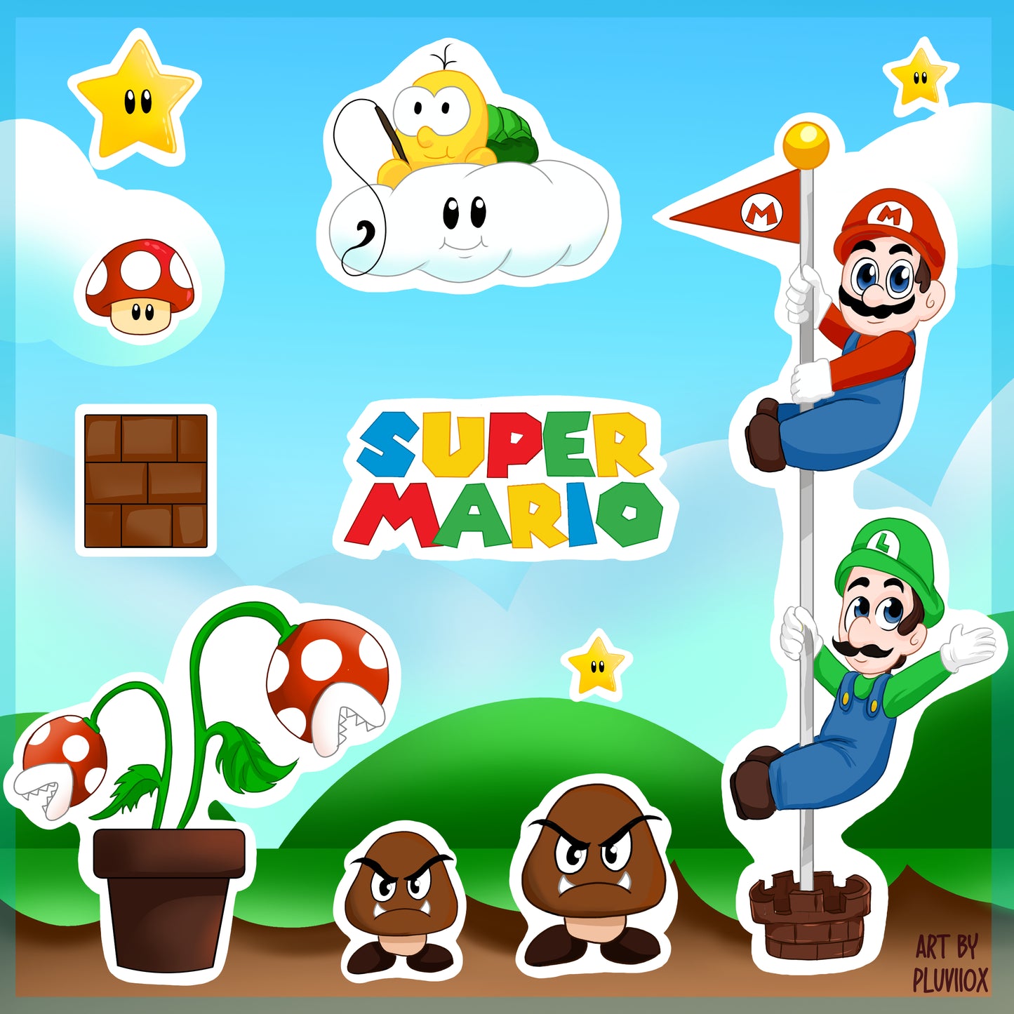 Super World 2: Sticker Sheet