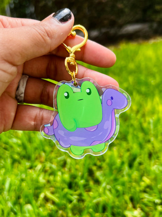 Froggy Floaty Acrylic Keychain